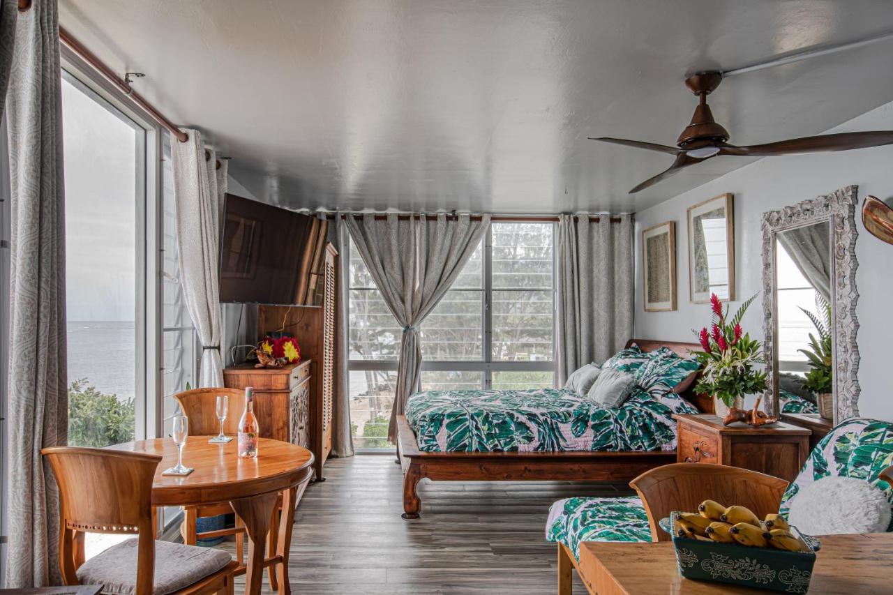 Breezy Beachfront Bali-Style Haven 180 Degree Oceanview Hau'ula Экстерьер фото
